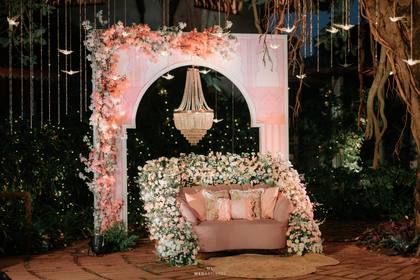 Backdrop and Lounge — Mehendi decor — Alila Diwa Goa